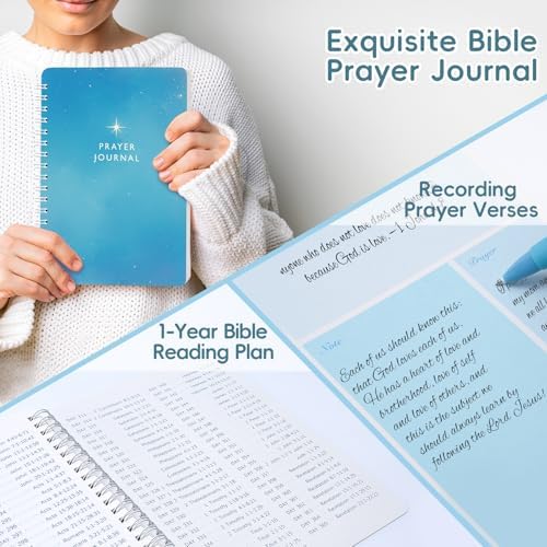 XKDOUS 50 Bible Study Supplies Journaling Kit with Journal and Case, Blue - Image 2