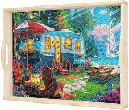 EWJRNSF Scenery Diamond Art Tray DIY Kit for Adults Gift Decor 12.2×16.1 in by EWJRNSFDiamondPainting