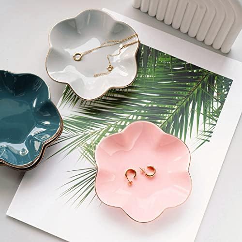HANKOR Jewelry Dish Tray, Ceramic, 4.7 inch, Pink Decor - Image 4
