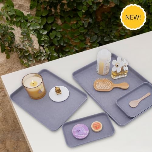 Welaxy EDC Catchall Desk Organizer 4-Piece Felt Tray Nightstand Caddy - Image 3