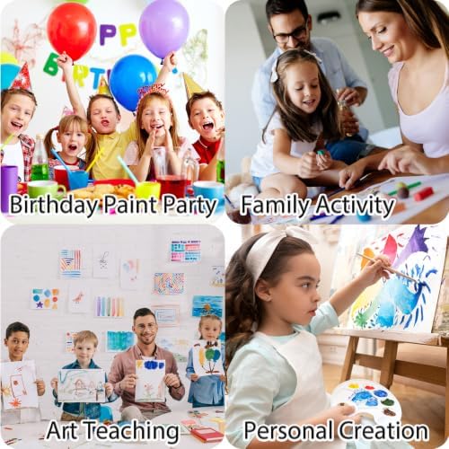 12 Pack 5 x 7In Canvas Painting Kit with Easels Acrylic Paints - Image 6