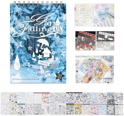 Japanese Sticker Book for Journaling Supplies, Japanese Stickers for Adults by Gaxvtvk
