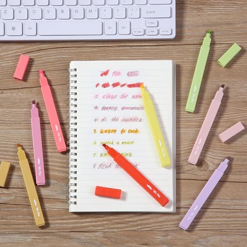 Mr. Pen- Aesthetic Highlighters No Bleed, 8 Pack, Assorted Colors | Chisel Tip, Cute Highlighters Assorted Colors for Journaling, Highlighting, Underlining, Fast Dry, Back to School Supplies - Image 6