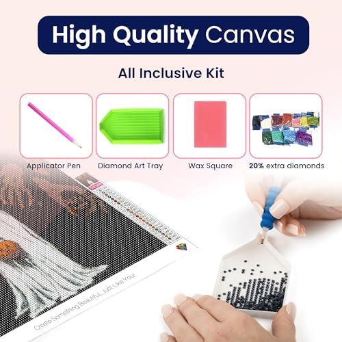 Halloween, Ghost Diamond Art Kit for Adults Scary Monster Ghost 5D 12x16 - Image 5