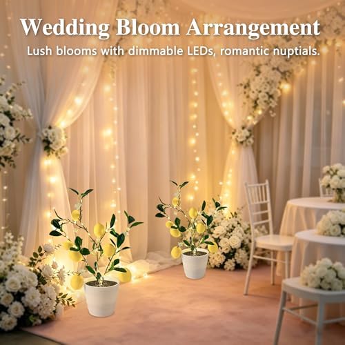 Artificial Lemon Tree Lamp Night Light for Home Shop Cafe Wedding Decor - Image 6