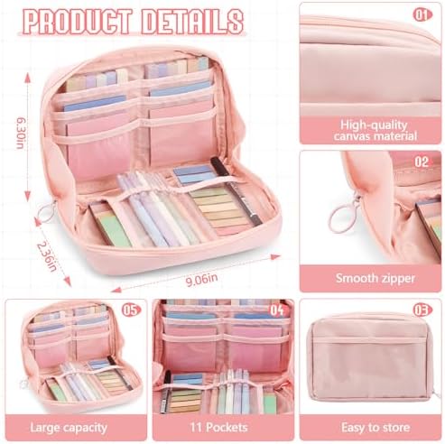 Jutom 39 Pcs Aesthetic Book Annotation Kit,Pink,Kawaii Style - Image 3