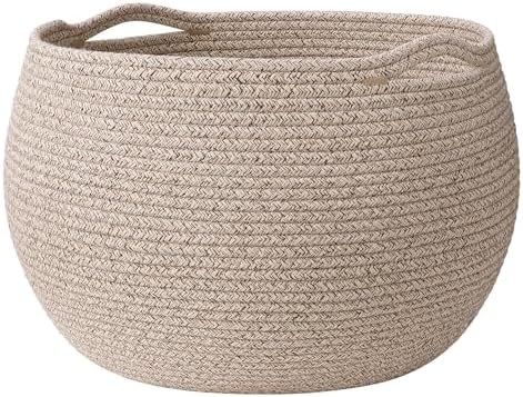 Goodpick Large Toy Storage Basket for Kids, Round, 15.7" x 10.5", Jute by Goodpick