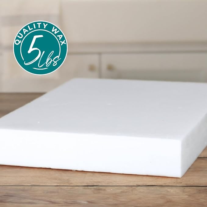 5lb Wax Slab Blend for Candle Making, Smooth Paraffin Candle Wax for Candle Making, Container Wax Blend, Candle Wax Bulk High Load Fragrance and Single Pour for Container Candles