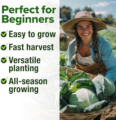 HOME GROWN 7 Cabbage Variety Mix 2000+ Vegetable Seeds - Image 5