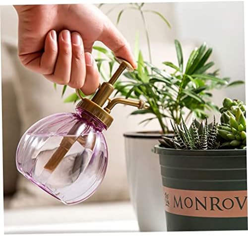 Mini Plant Mister Vintage Style Decorative Water Spray Bottle with Top Pump Small Watering Can for Indoor Potted Plants 1Pc Blue,Vintage Glass Plant Atomizer - Image 3