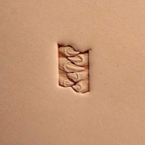 DandS ltd Teeth Leather Stamp Tool, Professional Steel Craft Tool for Leatherworking, Embossing, Carving & Stamping Leather Projects, Belts, Wallets & DIY Projects, Compatible with Mallet, #406