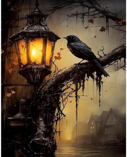 LEZHIJIA Halloween Paint by Numbers Kit for Adults Beginner 9X12 inch by LEZHIJIA