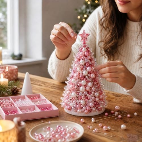 Craft Kits for Adults DIY Beaded Christmas Tree Indoor Desk Decorations Kit - Image 6