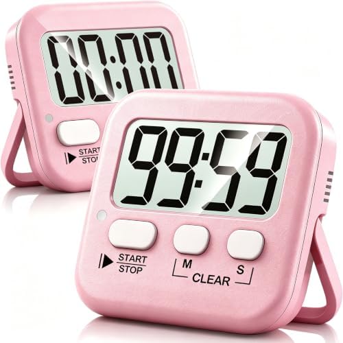Antonki 2 Pack Digital Timer for Kids Classroom Kitchen Timers for Cooking by Antonki