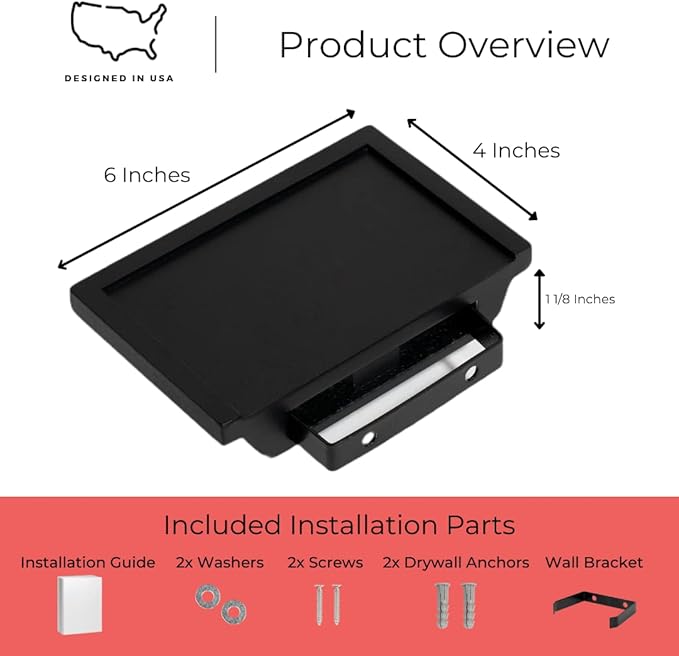 Small Wall Shelf | 6 in x 4 in | Decorative Mini Shelves| Wall Mounted Small Corner Shelf for Bathroom, Living Room, Kitchen, Bedroom, and Office