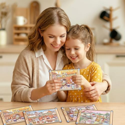 Girls 3D Miniature Scene Stickers,4 Sets Cat's Legend of Zhen Huan DIY House Stickers for A Visit to the Royal Palace,3D Sticker Scenes for Adult Kids Relief Stress Pass The Time - Image 5