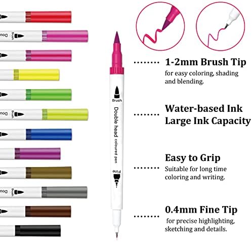 Y&I Bullet Dotted Journal Kit, A5 Hardcover Dotted Journal Notebook with 176 Pages, 120GSM Thick Paper, Stencils Stickers Pens Washi Tapes, Dotted Journaling Kit for Beginners (Pink) - Image 5