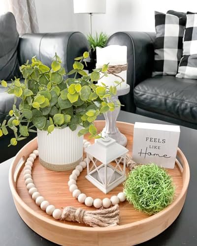 Coferset Small Fake Plants Eucalyptus Plants with Ceramic Pot - Image 6