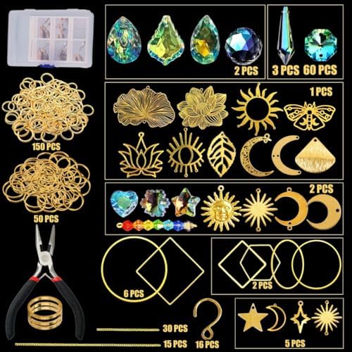 IcosaMro 400PCS Sun Catcher Kit Arts and Crafts for Adults Crystal Suncatcher Crafts Kit Suncatchers DIY Prism Making Supplies for Indoor Window Hanging, Outdoor Garden Decor Wedding Christmas - Image 5