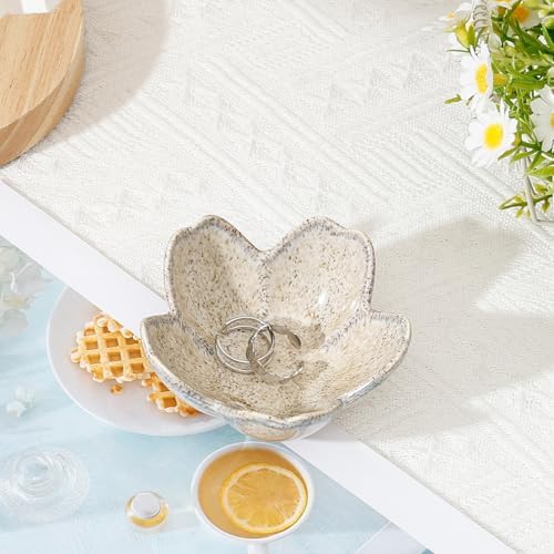 Koythin 2-Pack Camel Floral Ceramic Trinket Tray Set - Image 3