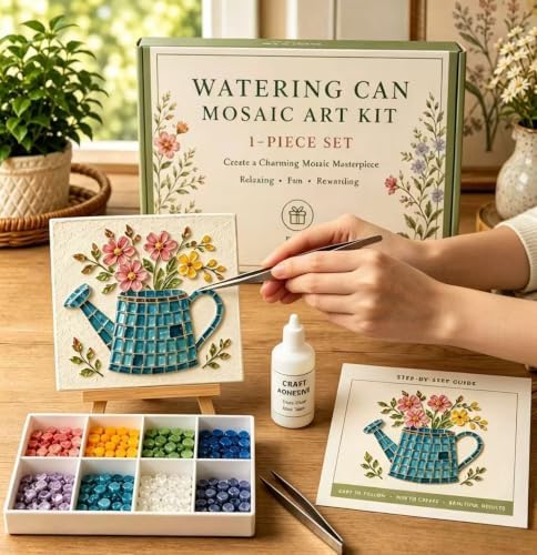 LWLQCZJ Sea Glass Art Kit - DIY Fun Craft Kit for Adults, Beginner Friendly (Flower CAN) - Image 3