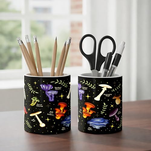 Ceramic Pen Holder Desk Accessories Brush Holder Pencil Holder Organizer - Image 5