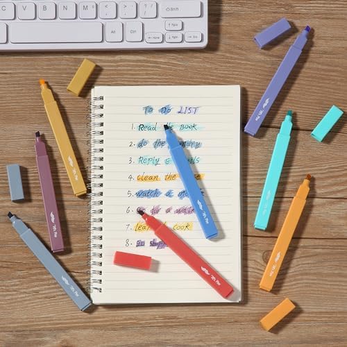 Mr. Pen- Aesthetic Highlighters No Bleed, 8 Pack, Assorted Colors | Chisel Tip, Cute Highlighters Assorted Colors for Journaling, Highlighting, Underlining, Fast Dry, Back to School Supplies - Image 7
