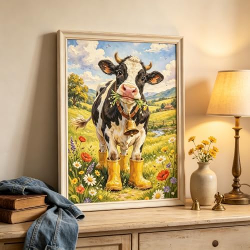 BYGFHLYW 5D Cow Diamond Painting Kit for Adults, Animal Diamond Art Kits - Image 4