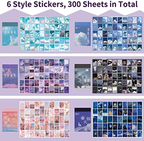 600 Pieces Washi Sticker Set, 12 Set Scrapbooking Diary Planner Album Diary Notebook, Scrapbooking Sticker Journaling Supplies for DIY Arts and Crafts Card Making Laptop Decoration - Image 3