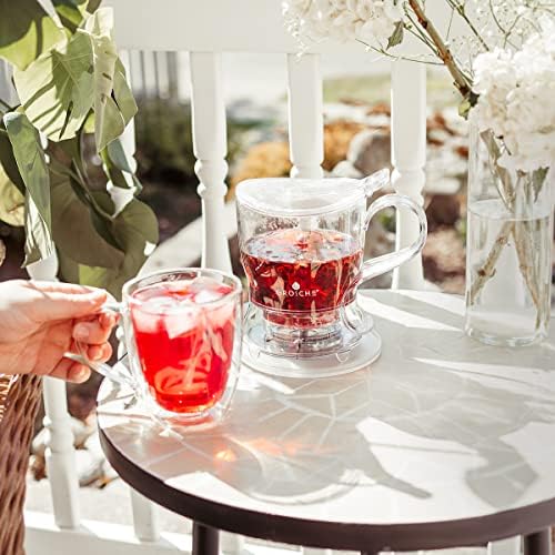 GROSCHE Aberdeen Smart Tea Maker BPA-Free Tea Infuser Clear 34 oz (1000 ml) - Image 3