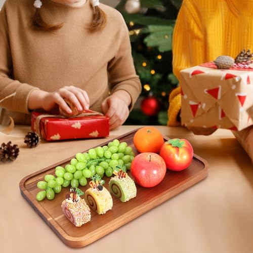 Large Wooden Tray for Party Food Charcuterie Boards Wood Serving Platters - Image 3