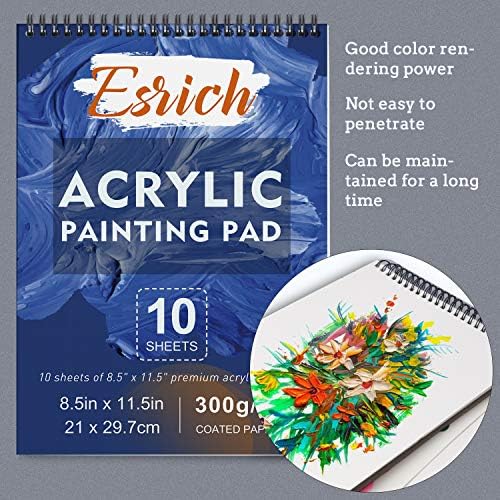ESRICH 57PCS Acrylic Paint Canvas Painting Kit with 24 Paints - Image 5