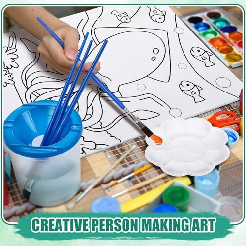 Sherr 140 Pcs 20 Set Pre Drawn Canvas Painting Kit, Animal - Image 4