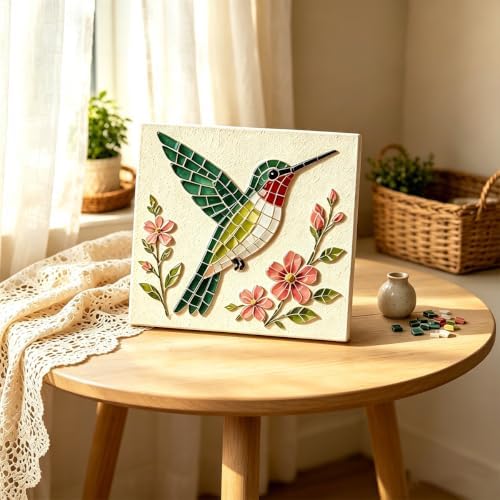 Garden Flowerpot Mosaic Art Kit Floral,Mosaic Art Kits for Adults，Style A by Unknown
