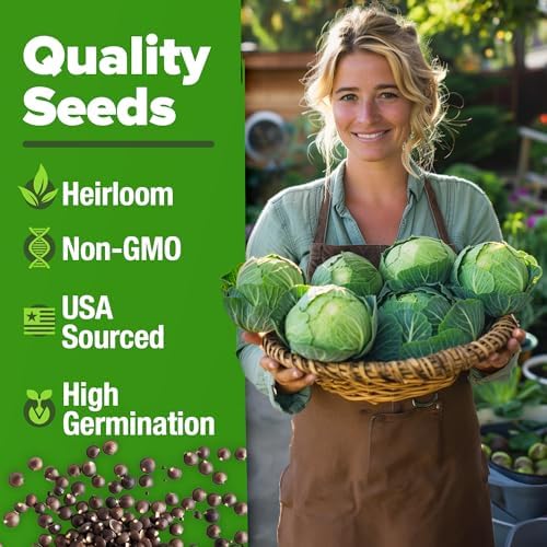 HOME GROWN 7 Cabbage Variety Mix 2000+ Vegetable Seeds - Image 3