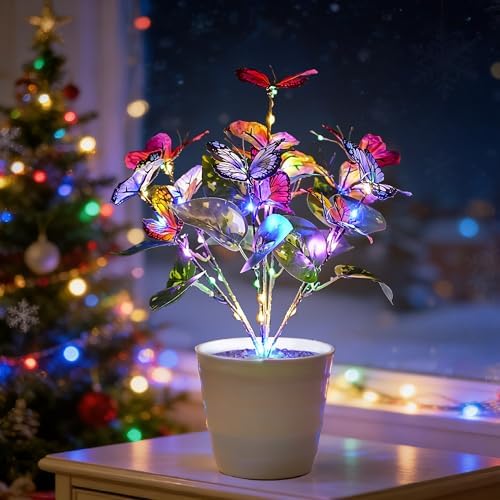 Colorful Butterfly Lamp Decor Gifts for Women Mom Her Daughter Girl Friend by Hibeauti