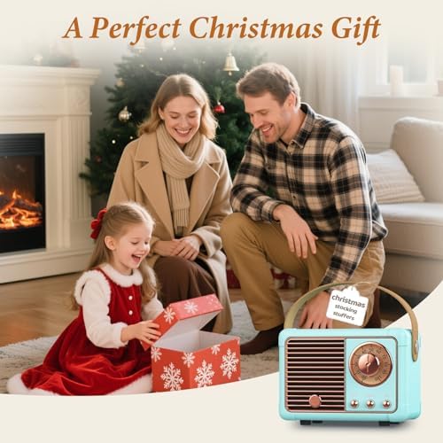 PRUNUS J-999 Retro Bluetooth Speaker,Vintage Decor Mini Wireless Speaker - Image 2