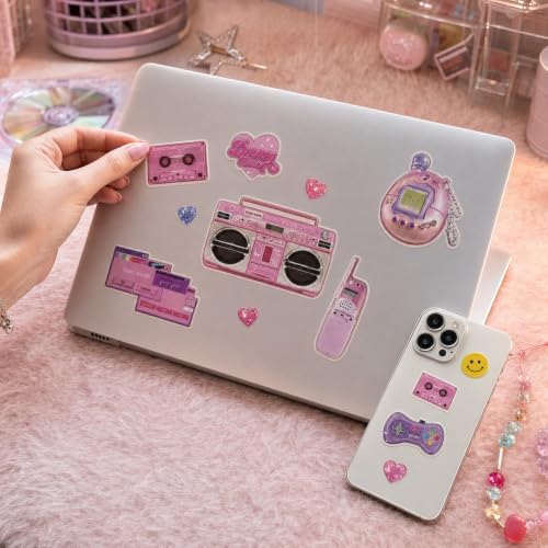 Japanese Retro Sticker Book, 800 Cartoon Stickers Book with Art Coated Paper Creative Activity Stickers for Adults, DIY Scrapbooking Phone Cases Laptops Party Gifts (Y2k) - Image 7