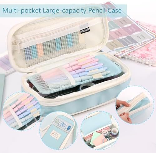 XKDOUS 50 Bible Study Supplies Journaling Kit with Journal and Case, Pink - Image 4