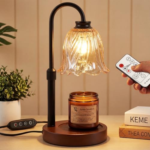 Candle Warmer Lamp with Timer Dimmer,2 Bulbs, Floral by Unknown