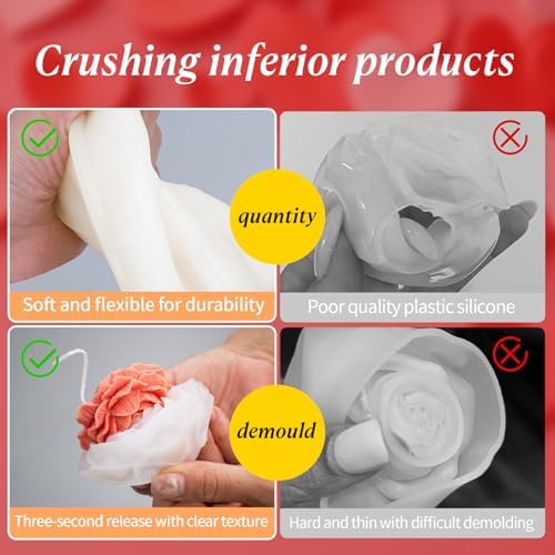 MGLIFEUL 2PCS 3D Flower Candle Making Molds Moldes de Silicona para Velas - Image 2