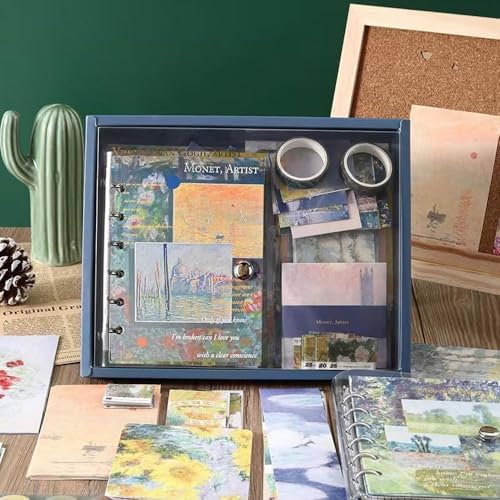 ATIRAMANIYA 346pcs Journal Supplies Kit Vintage Scrapbook Stickers Art Journaling Bullet Junk Journal Planners DIY Decoration Paper Stickers Craft Kits Notebook Collage Album (Monet Artish) - Image 5