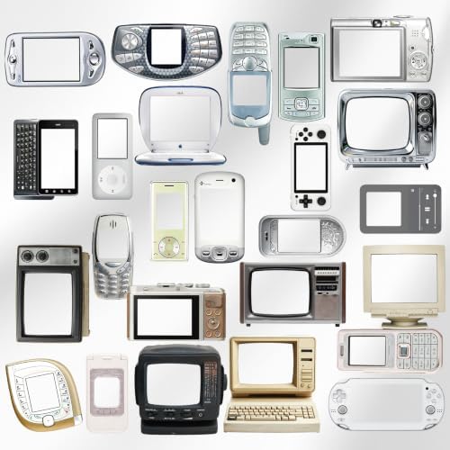 100 Pcs Y2K Retro Tech Stickers with DIY Blank Screens - Vintage Electronics Decals for Scrapbooking, Bullet Journaling, Laptops & Phone Cases - Image 2
