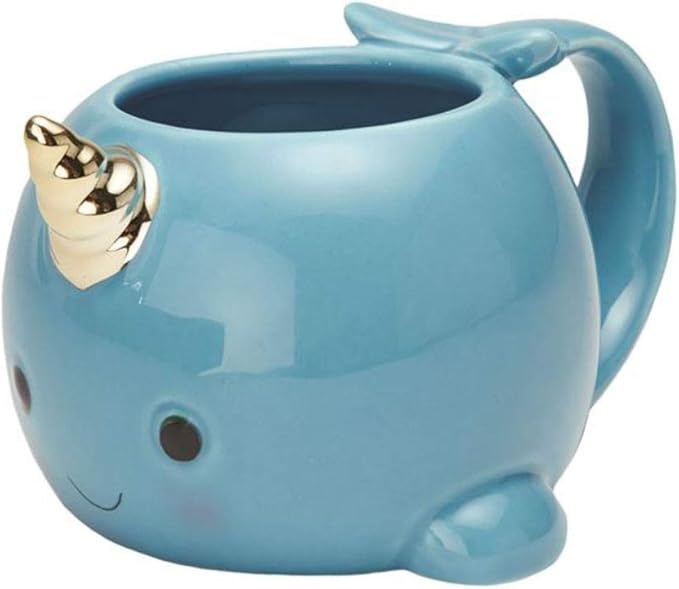 Streamline Imagined Magical Narwhal Coffee Mug, Blue