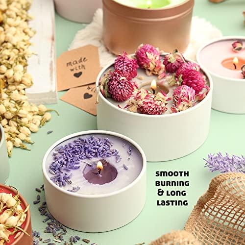 CraftBud Soy Candle Wax for Candle Making – Natural Soy Wax for Candle Making 5 lb Bag, Candle Making Wax, 5 Lbs. Soy Wax Flakes, 100 Candle Wicks, 100 Wick Stickers, and 2 Metal Centering Devices - Image 5