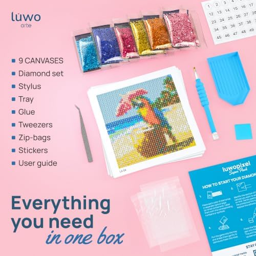 LuwoArte 9 Pack Summer Beach Diamond Art Kits for Adults Beginners - Image 2