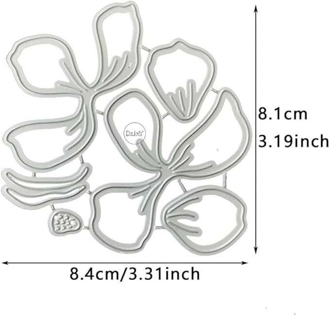DzIxY Patchwork Peony Flowers Metal Cutting Dies for Card Making Kit Embossing Paper Die Cuts Set Scrapbook Stencils Supplies Machine Templates