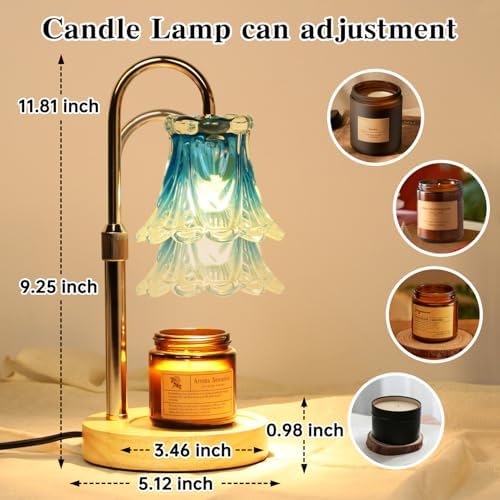 GEEZO Fragrance Candle Warmer Lamp，Electric Candle Warmer with Timer & Dimmer，Mom Christmas Birthday Gifts for Women, House Warming Gifts New Home Bedroom Decor - Image 2