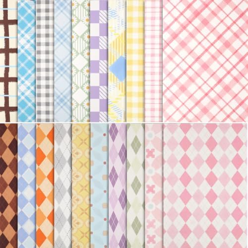 BESARME Scrapbook Paper Pad, 60 Sheets, 5.5 x 8.3 in, Double-Sided by BESARME