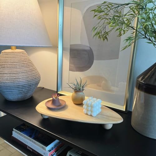 Wood Riser for Display, Wooden Pedestal Stand for Decor, Wood Display Tray for Candles Plants Bottles Vases Soap Dispenser - Image 7